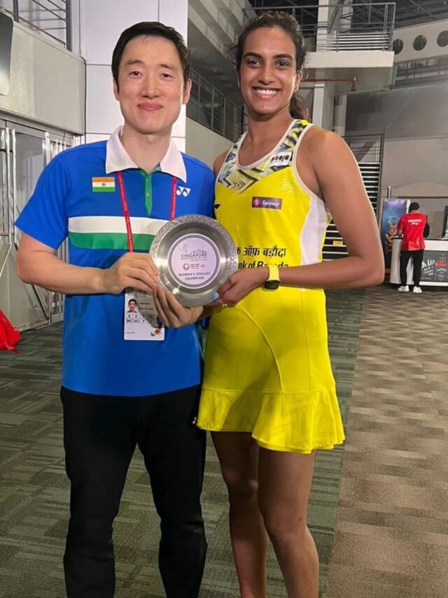 PV sindhu singapore open title