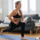 woman performing plank