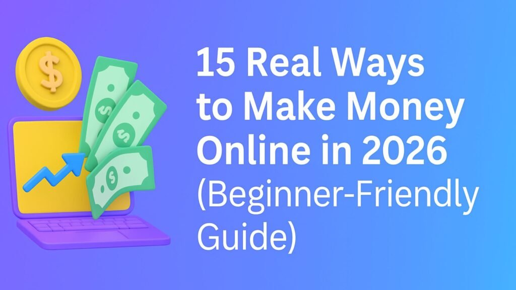 15 Real Ways to Make Money Online in 2026 (Beginner-Friendly Guide) 1 15 Real Ways to Make Money Online in 2026