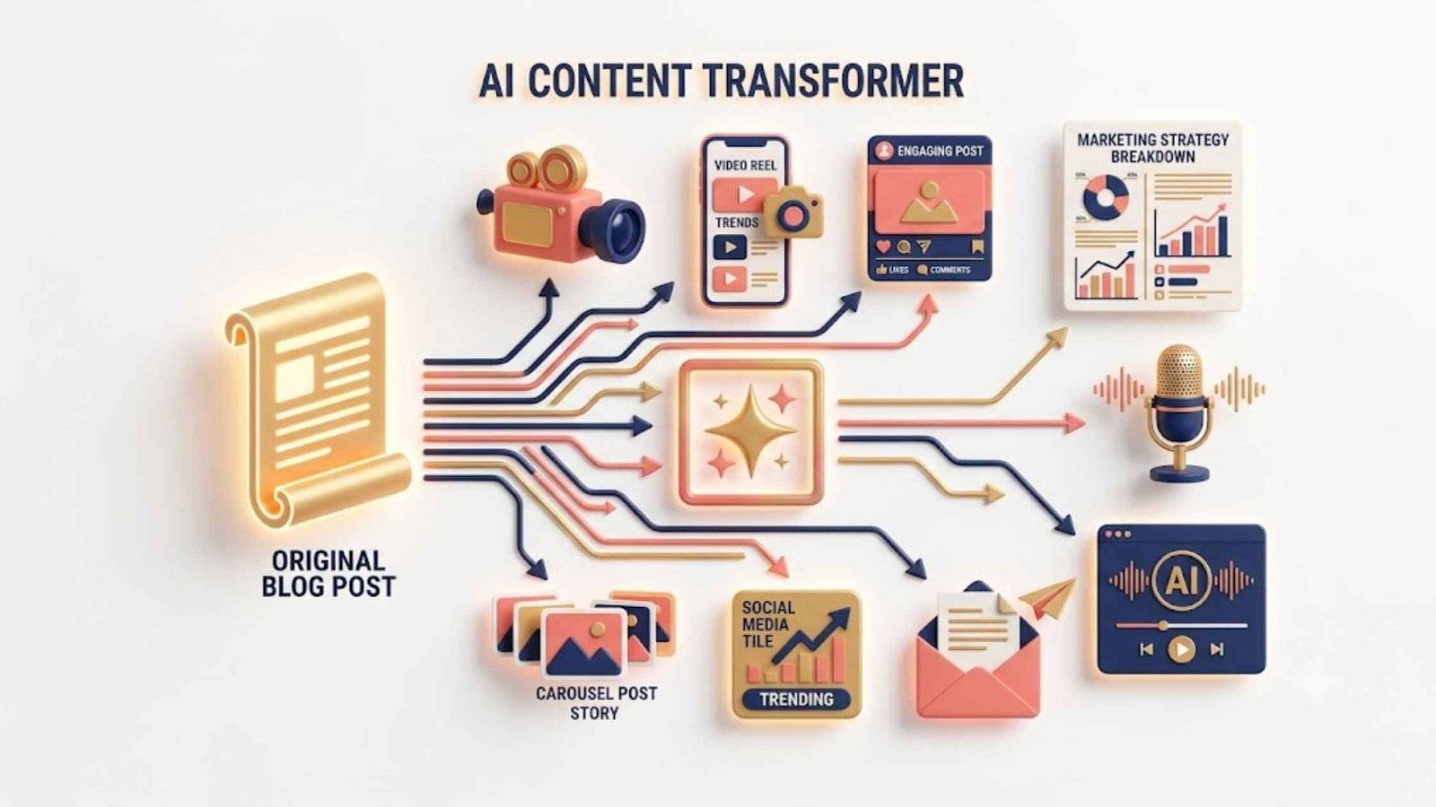 How to Repurpose One Blog Post into 10 Pieces of Content with AI
